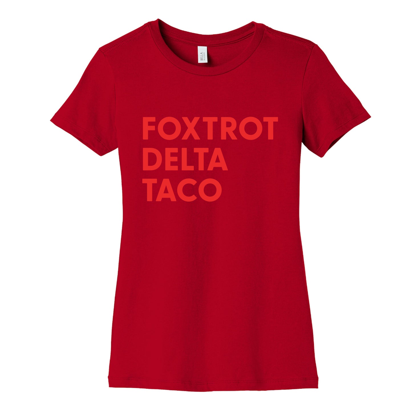 Foxtrot Delta Taco Trump Womens Cotton Tee