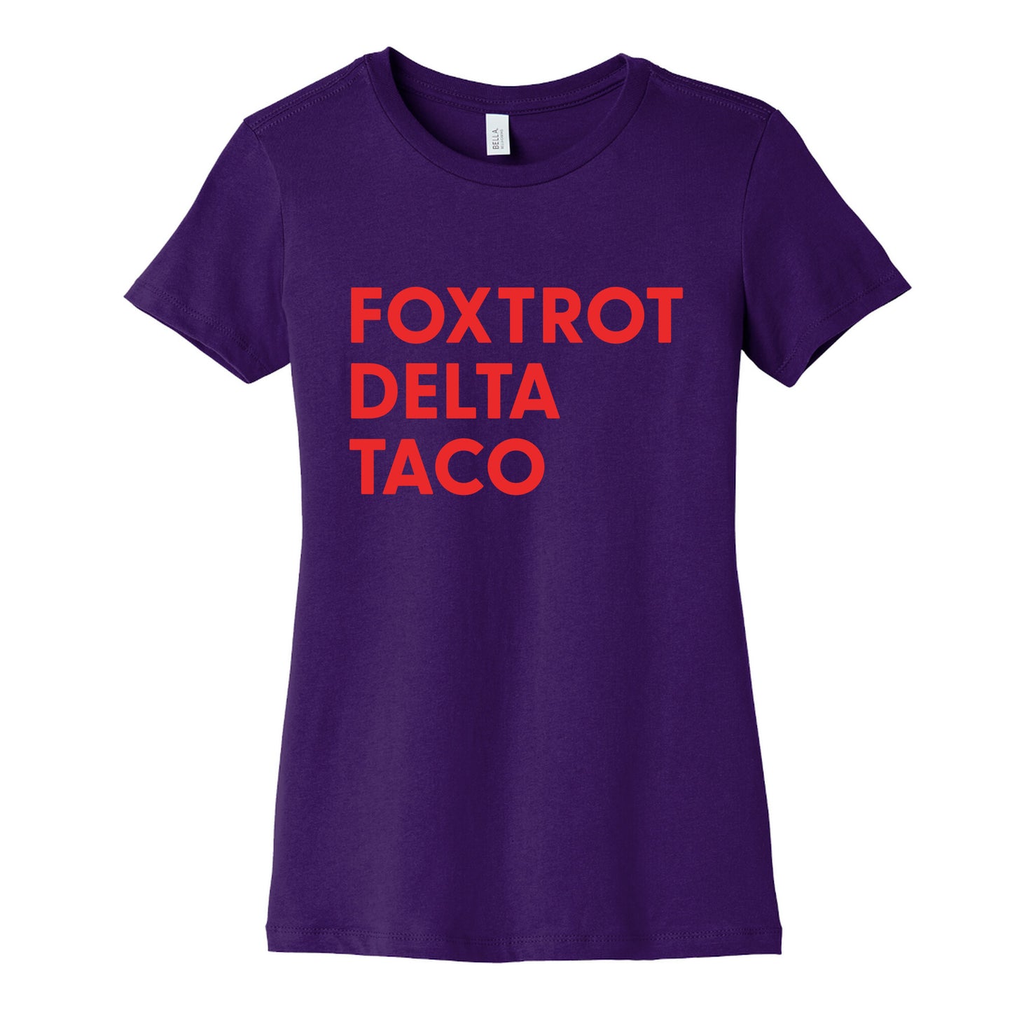 Foxtrot Delta Taco Trump Womens Cotton Tee
