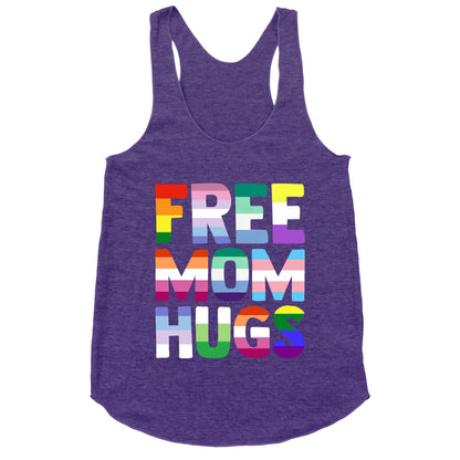 Free Mom Hugs Rainbow Racerback Tank