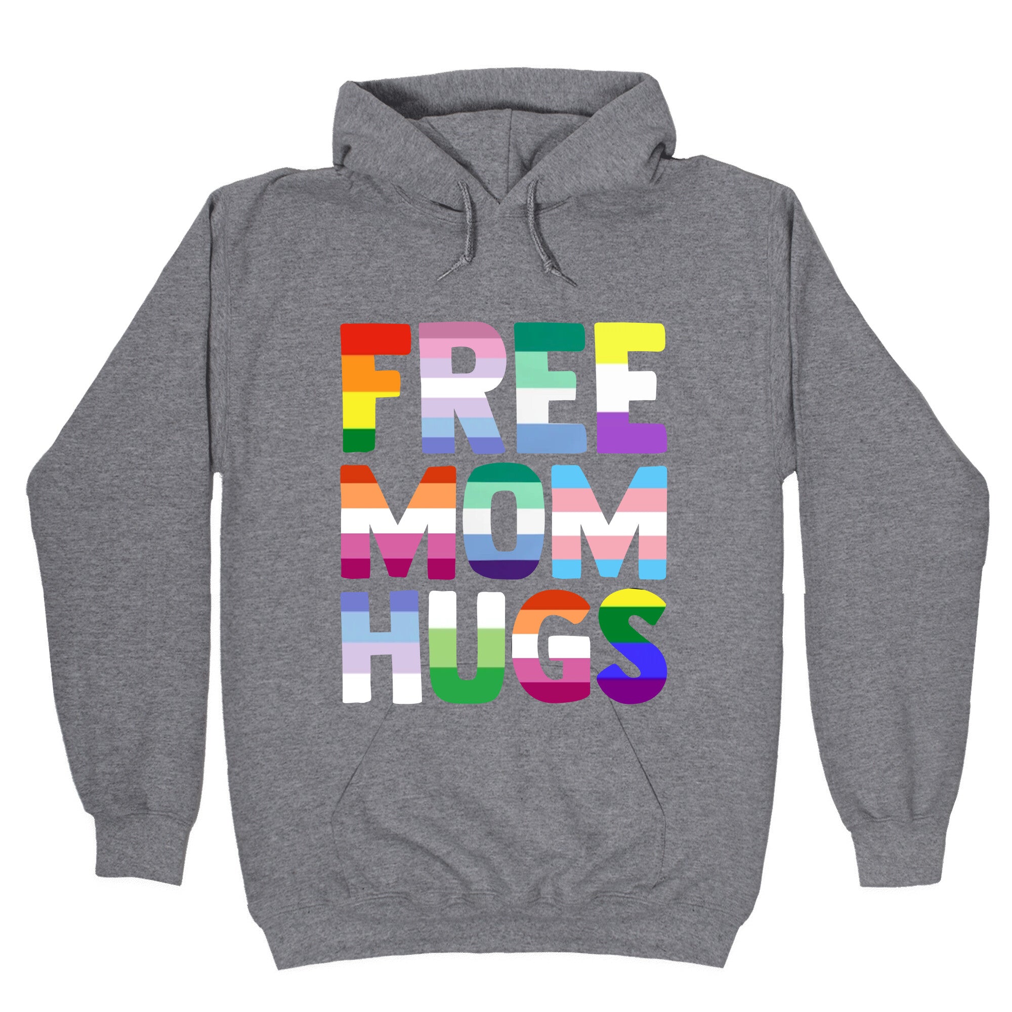 Free Mom Hugs Rainbow Hoodie