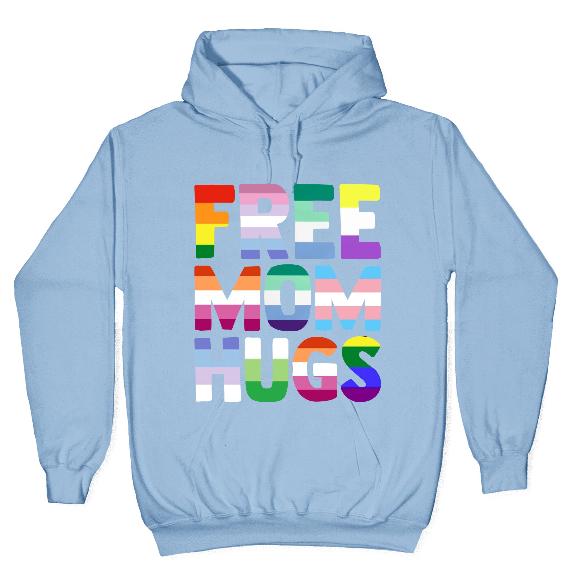 Free Mom Hugs Rainbow Hoodie
