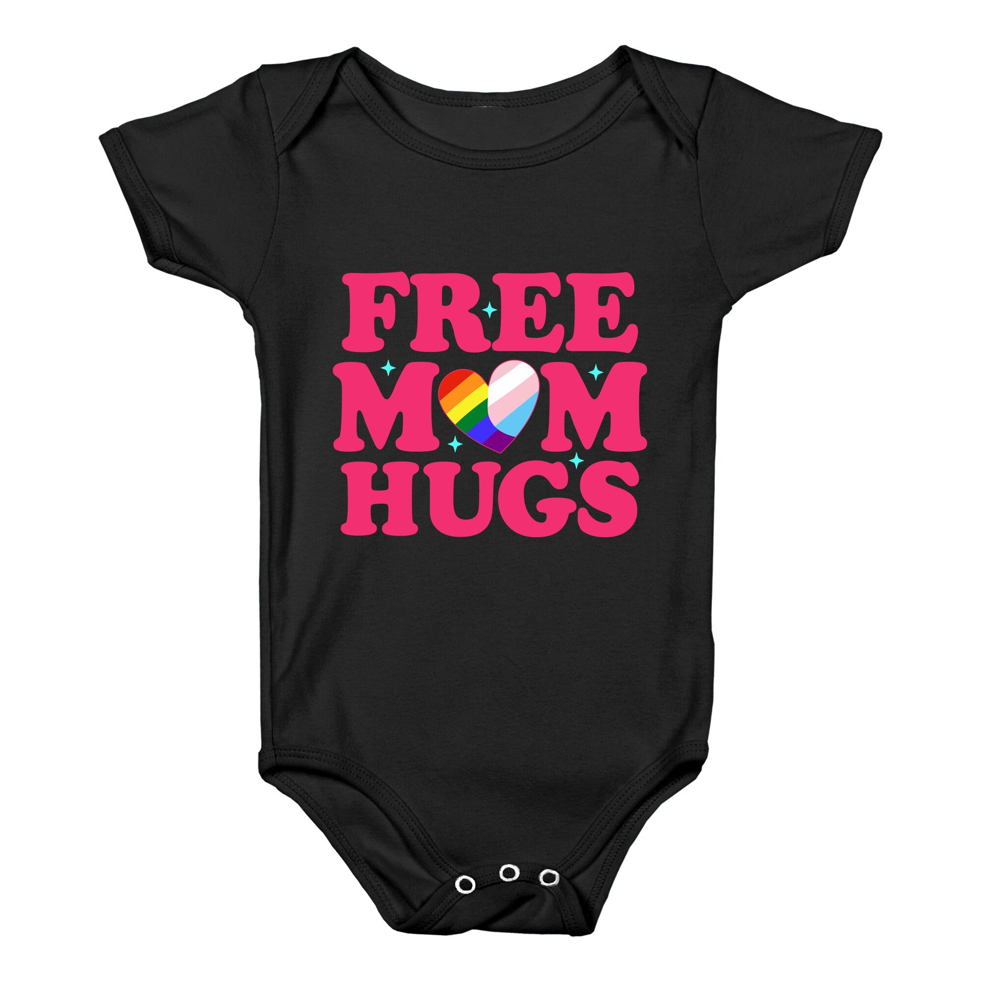 Free Mom Hugs Pride Baby One-Piece