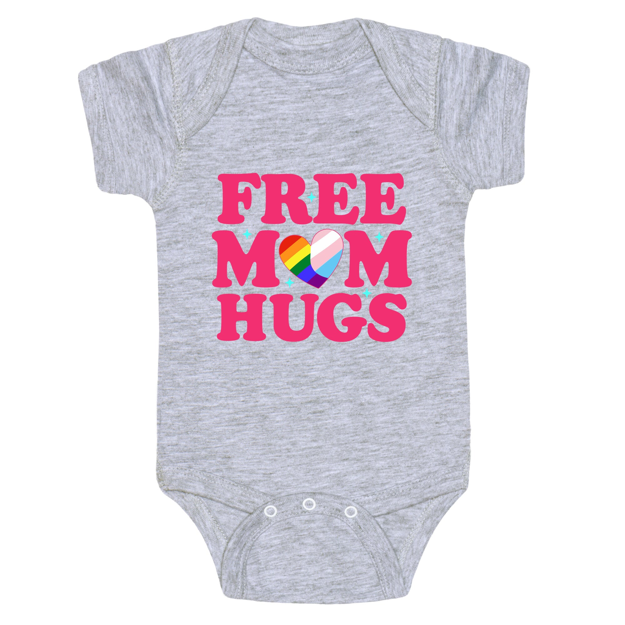 Free Mom Hugs Pride Baby One-Piece