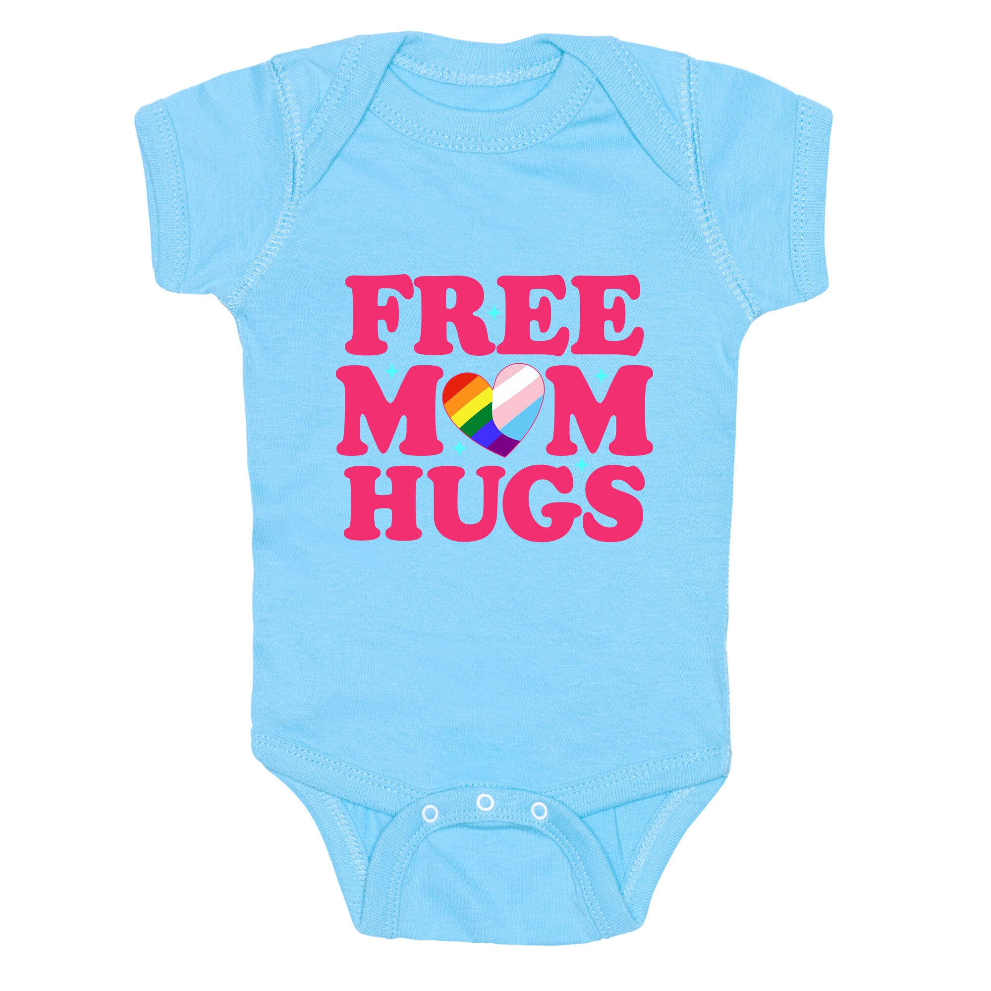 Free Mom Hugs Pride Baby One-Piece