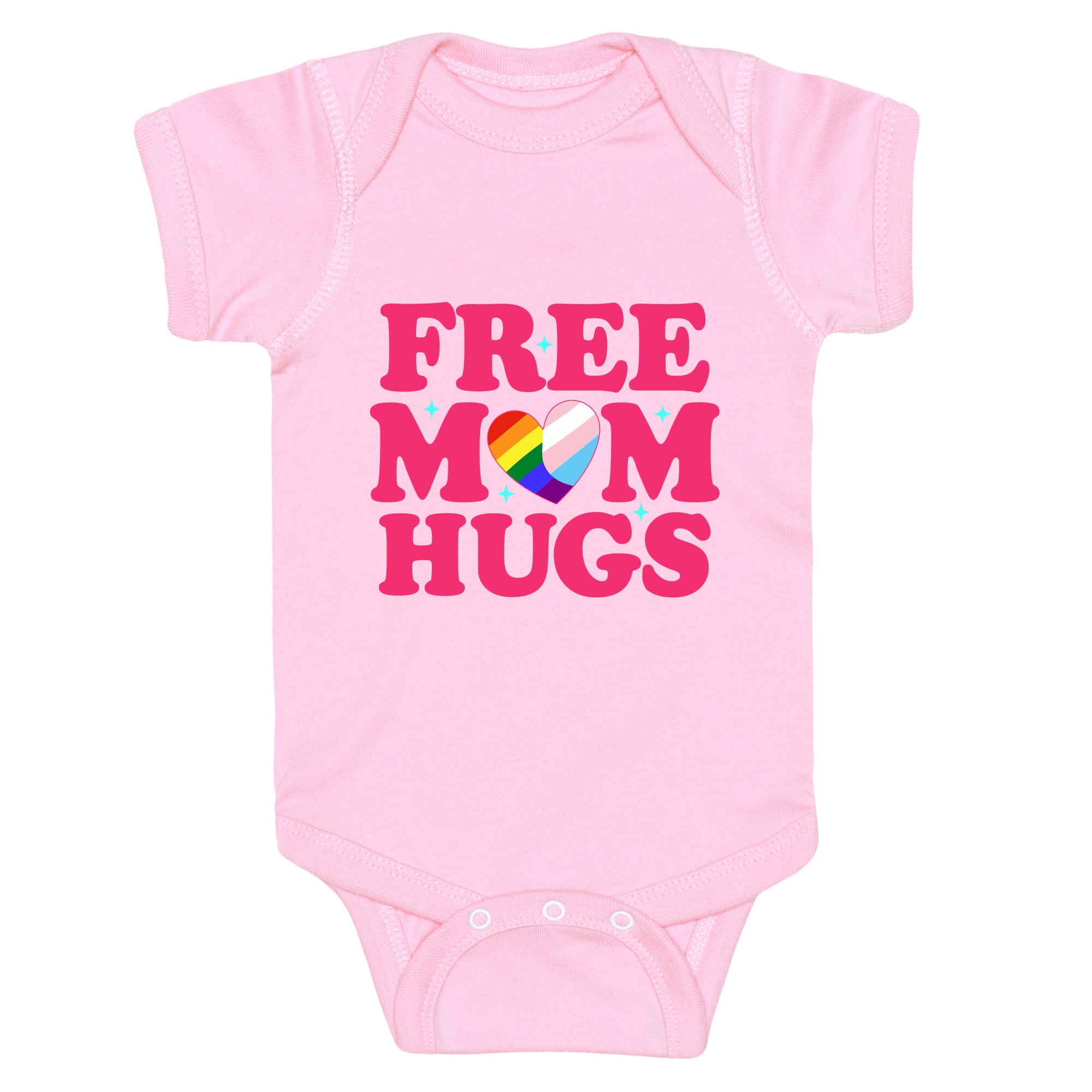 Free Mom Hugs Pride Baby One-Piece