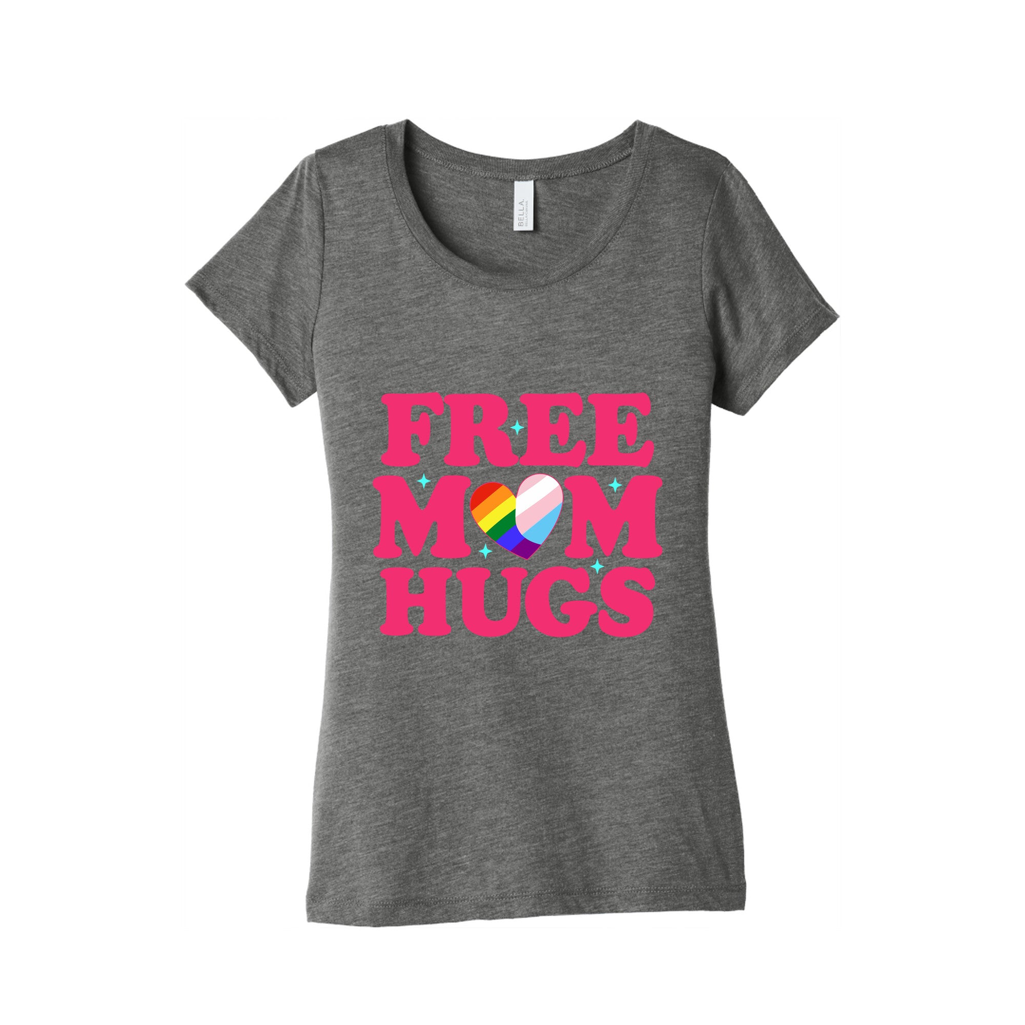 Free Mom Hugs Pride Womens Triblend Tee
