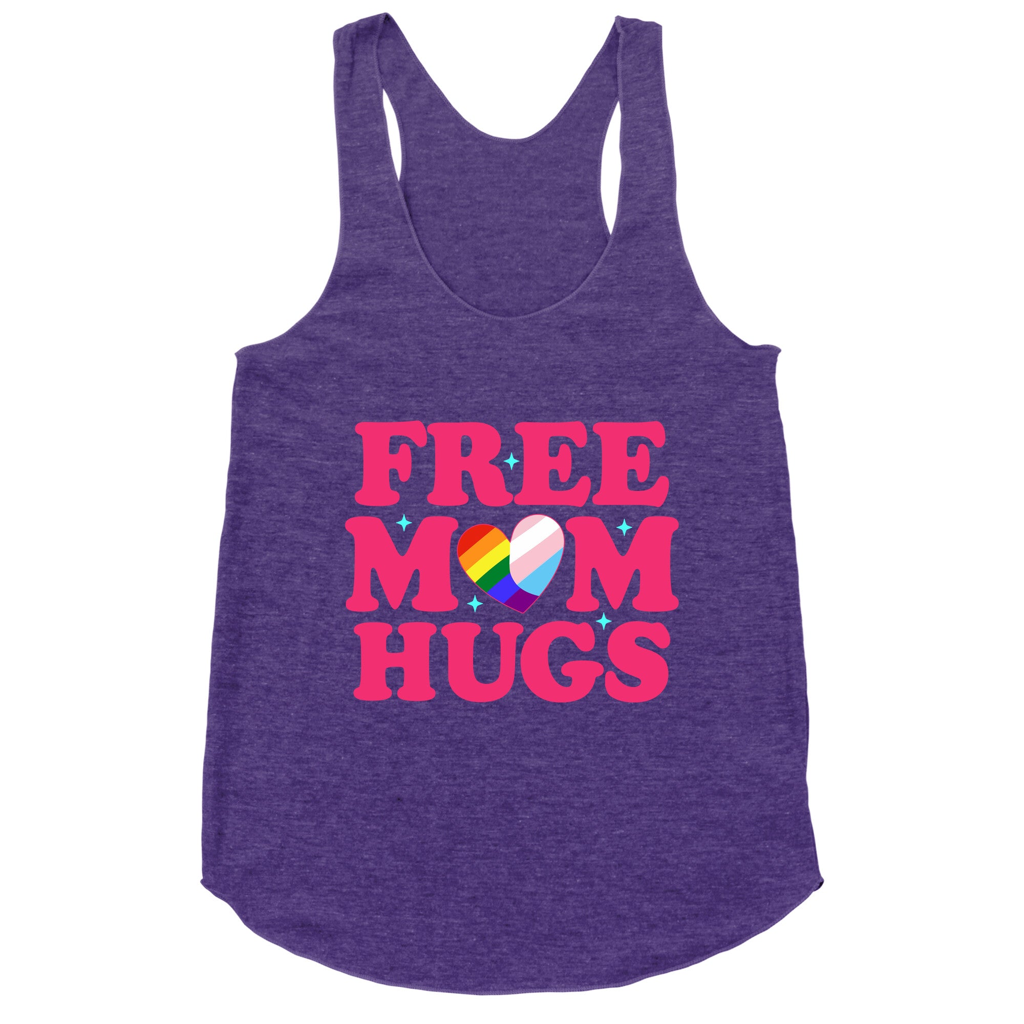 Free Mom Hugs Pride Racerback Tank