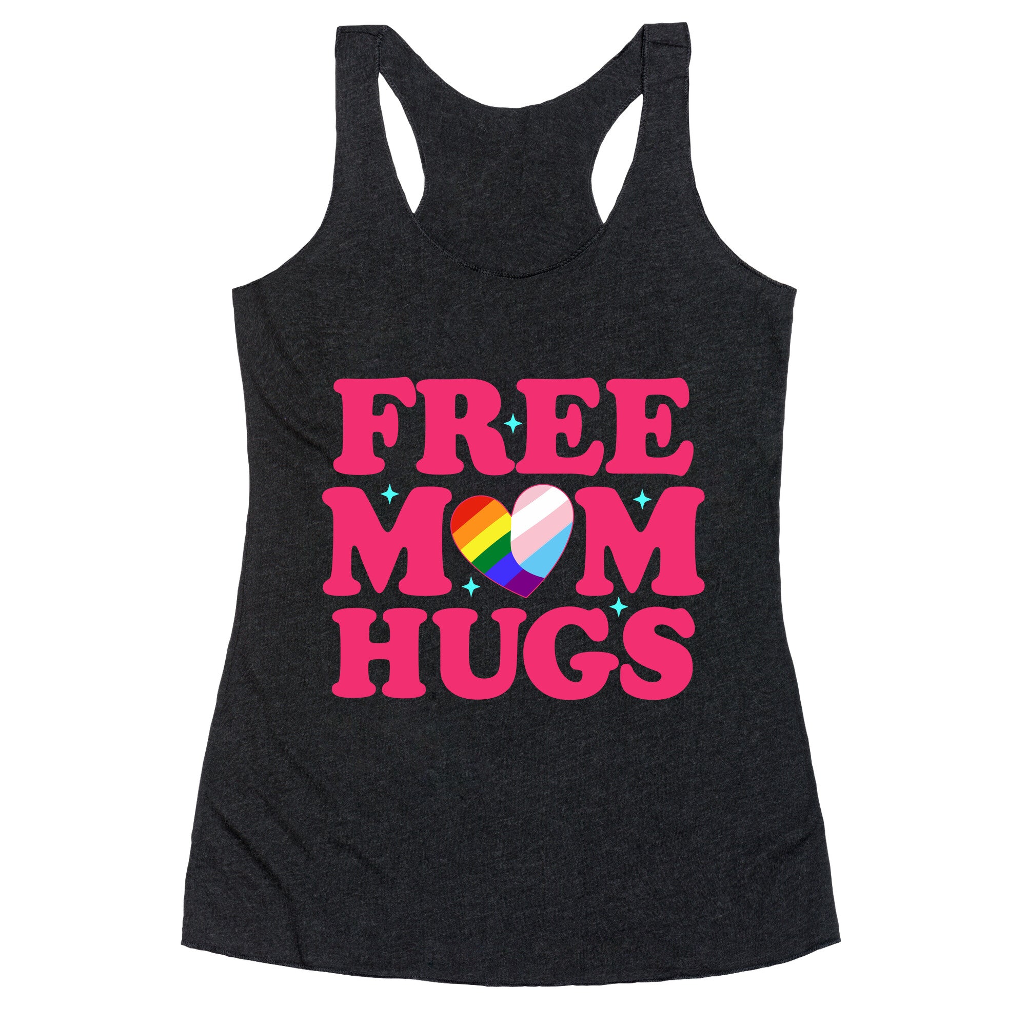 Free Mom Hugs Pride Racerback Tank