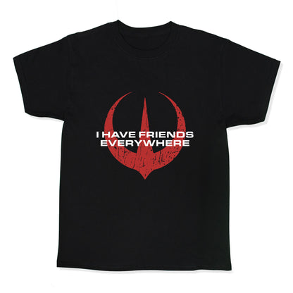 I Have Friends Everywhere Red Kids Tee