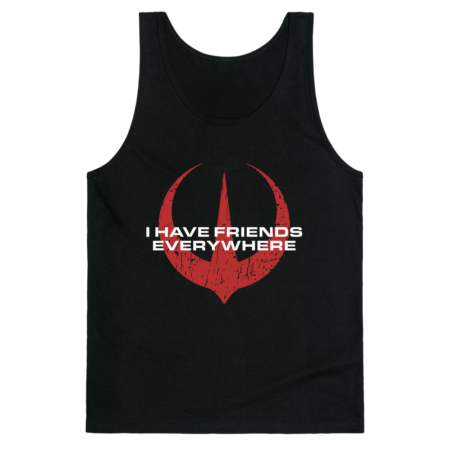 I Have Friends Everywhere Red Tank Top