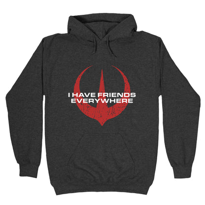 I Have Friends Everywhere Red Hoodie