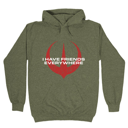 I Have Friends Everywhere Red Hoodie