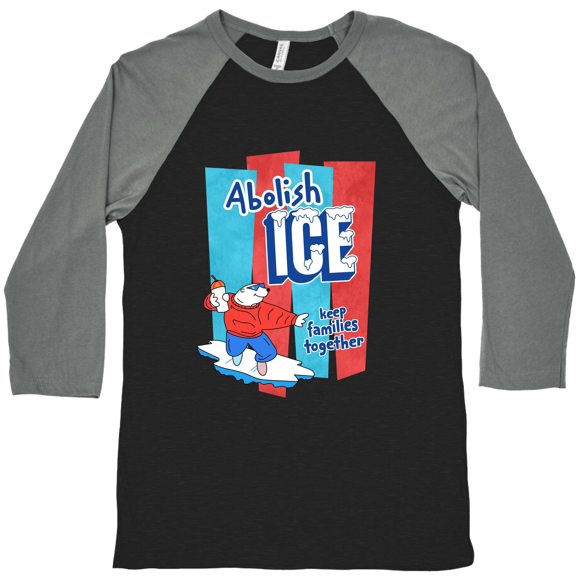 Abolish Ice Baseball Tee