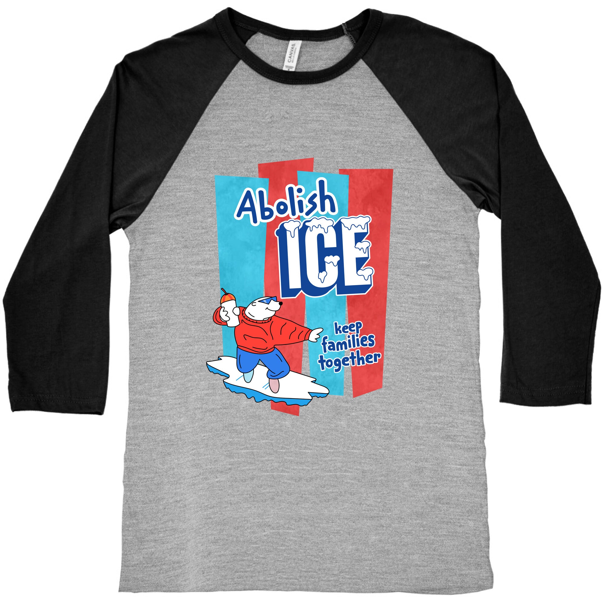 Abolish Ice Baseball Tee