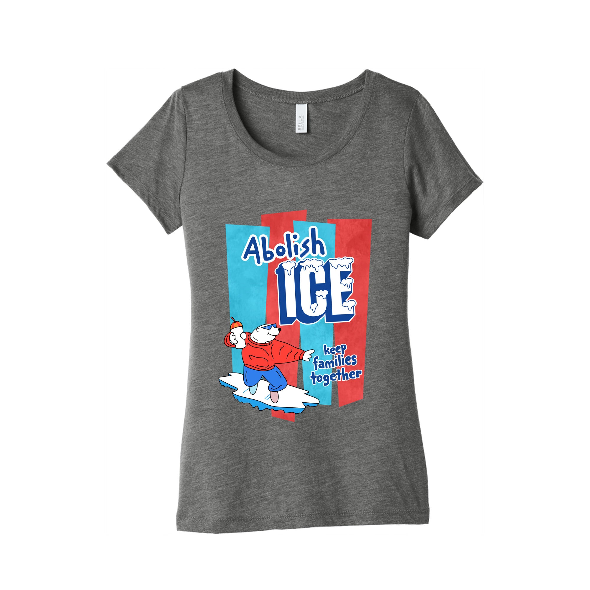 Abolish Ice Womens Triblend Tee