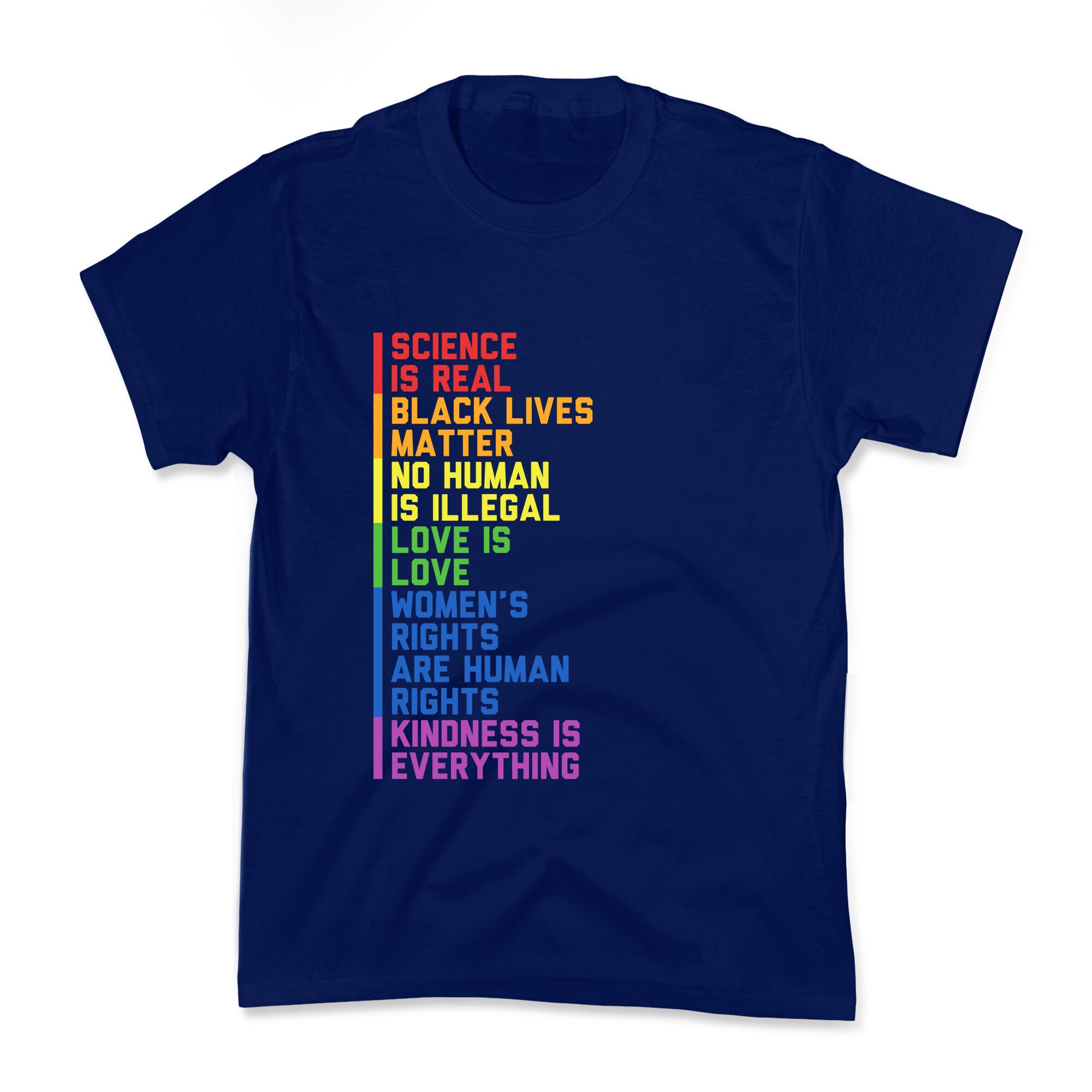 No Human Is Illegal Statement Kids Tee