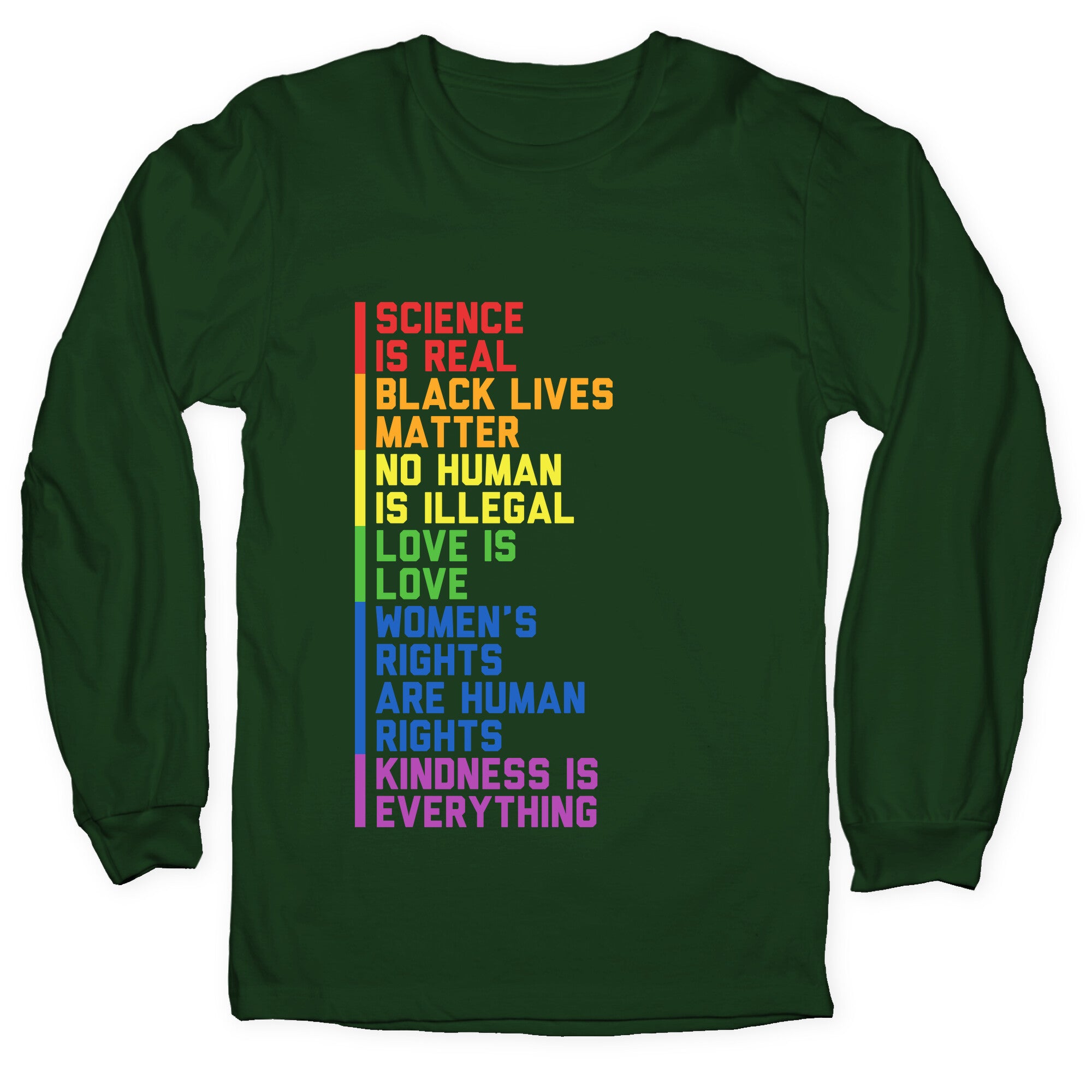 No Human Is Illegal Statement Longsleeve Tee