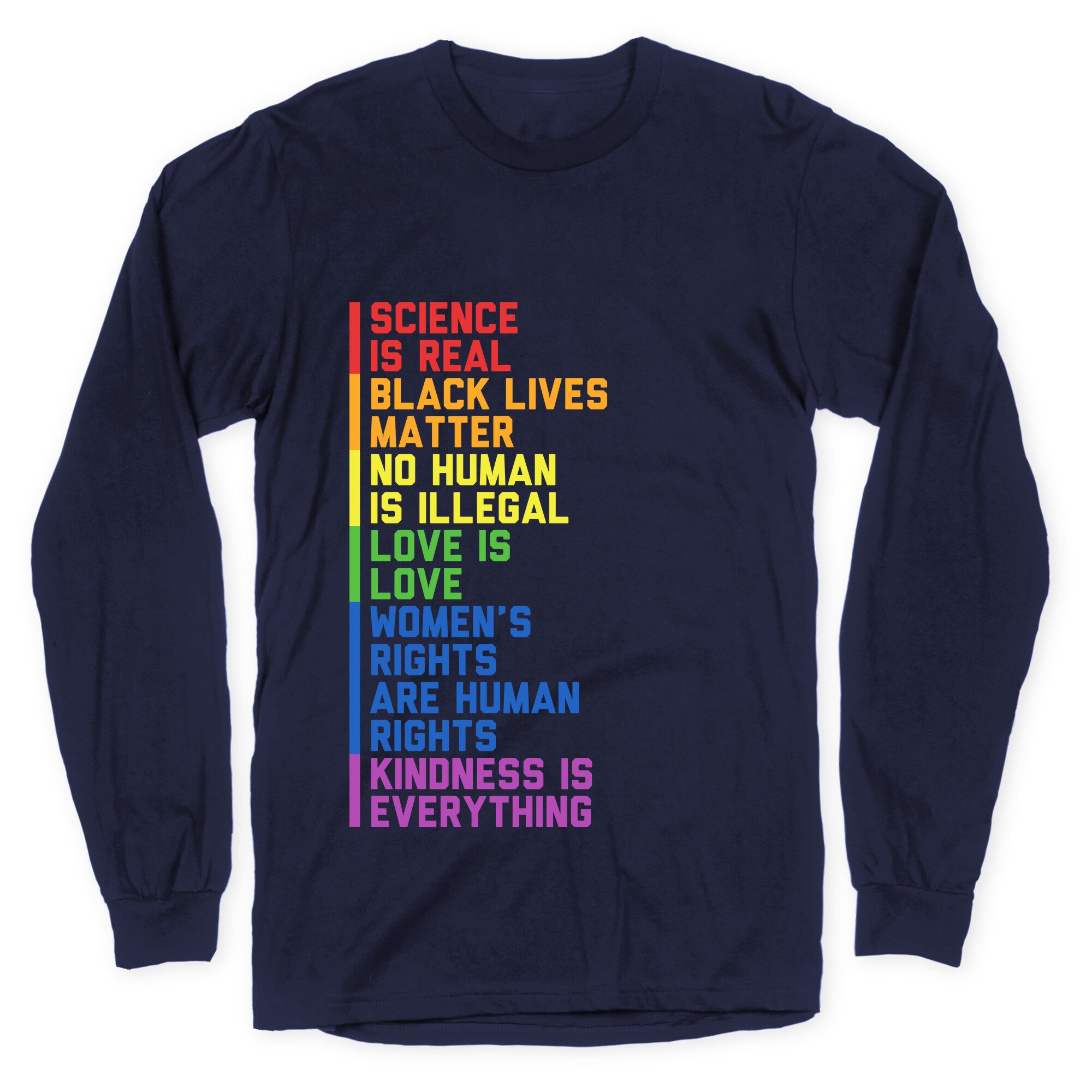 No Human Is Illegal Statement Longsleeve Tee