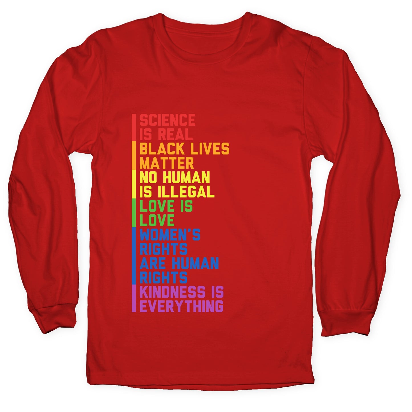 No Human Is Illegal Statement Longsleeve Tee