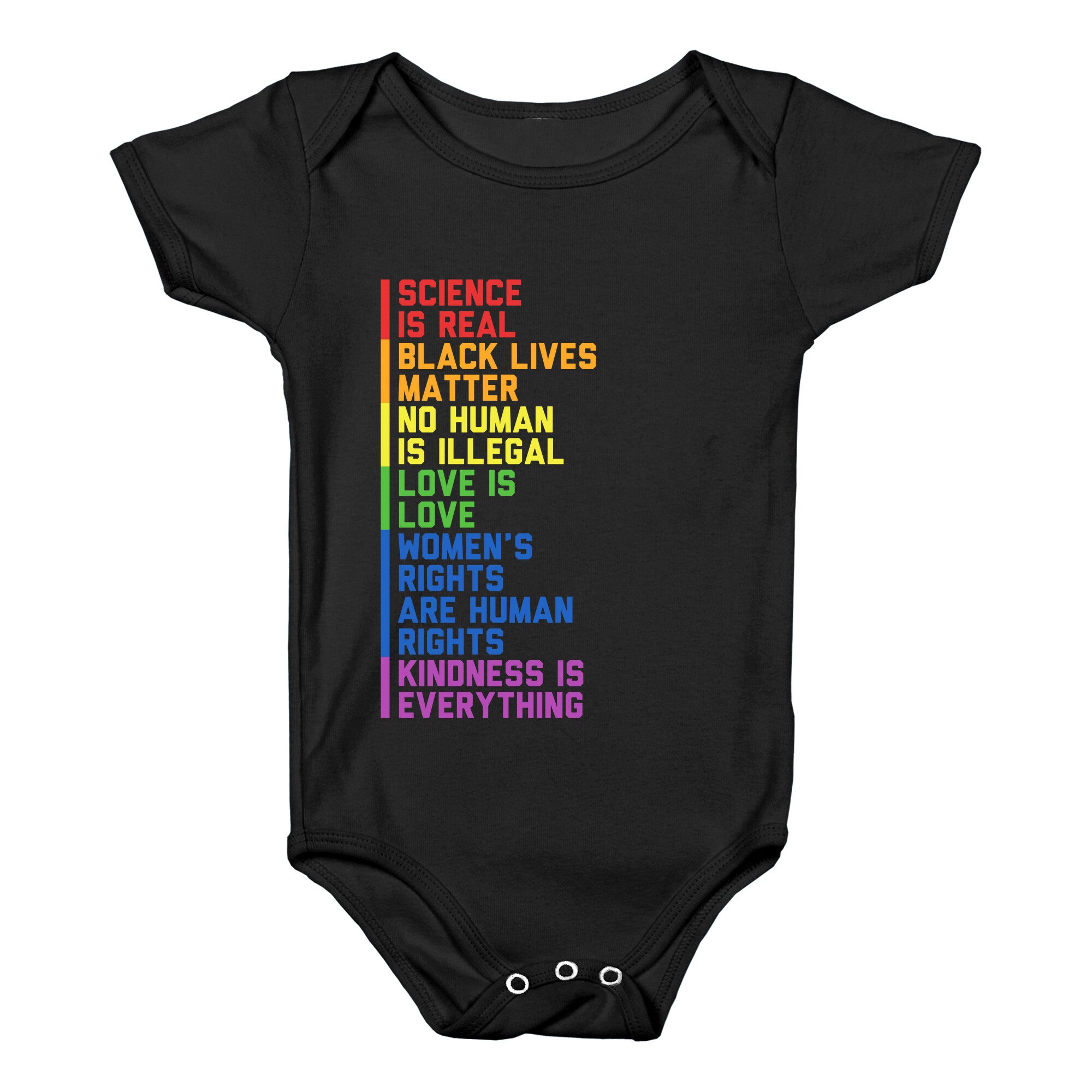 No Human Is Illegal Statement Baby One-Piece