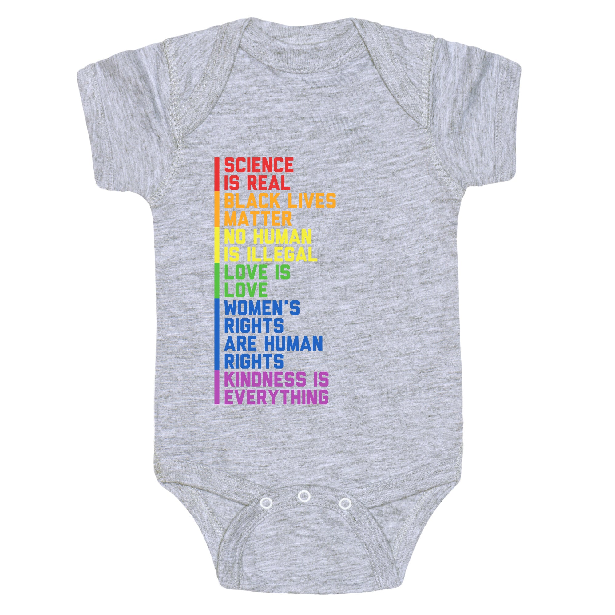 No Human Is Illegal Statement Baby One-Piece