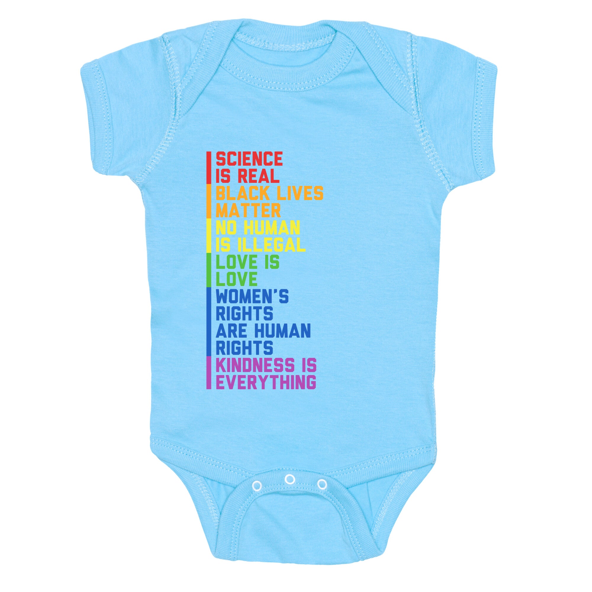 No Human Is Illegal Statement Baby One-Piece