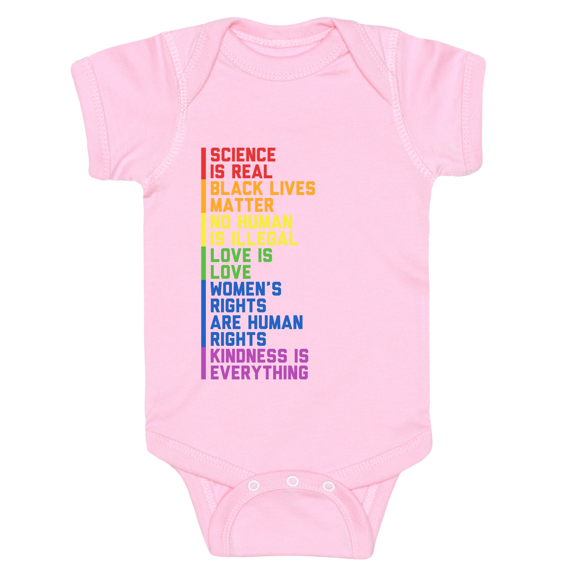 No Human Is Illegal Statement Baby One-Piece