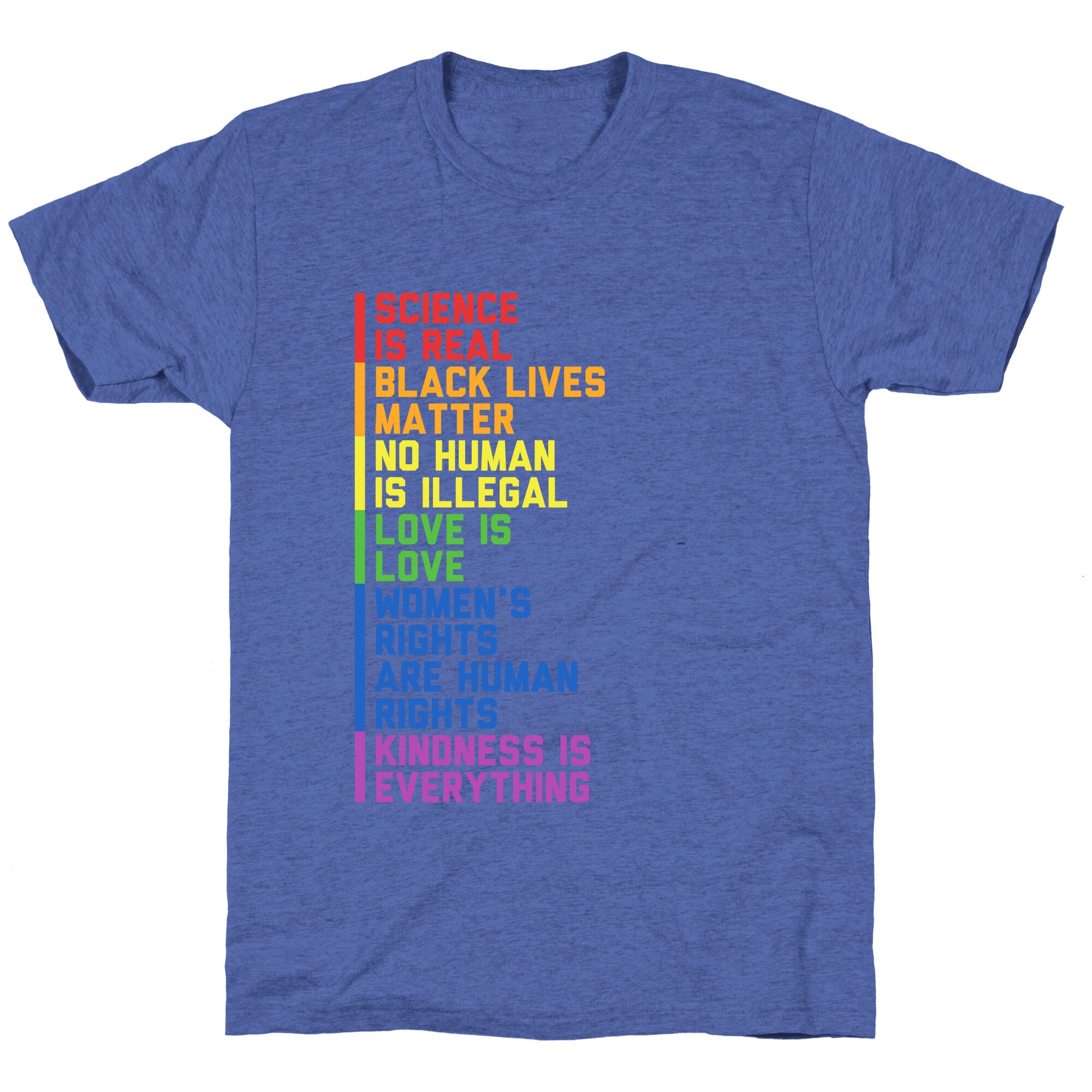 No Human Is Illegal Statement Unisex Triblend Tee