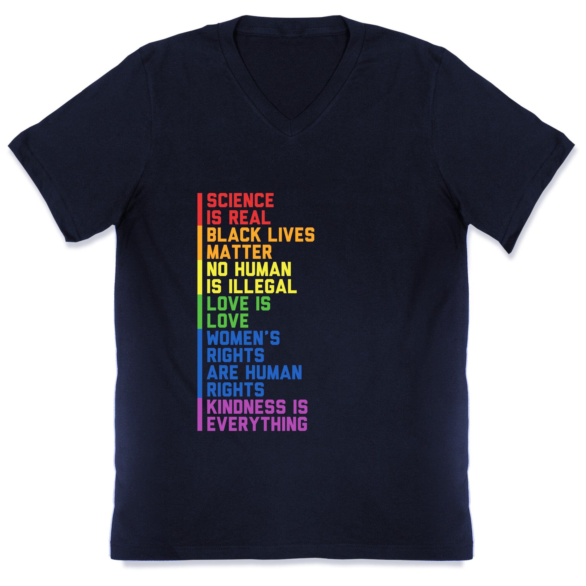 No Human Is Illegal Statement V-Neck