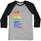 No Human Is Illegal Statement Baseball Tee