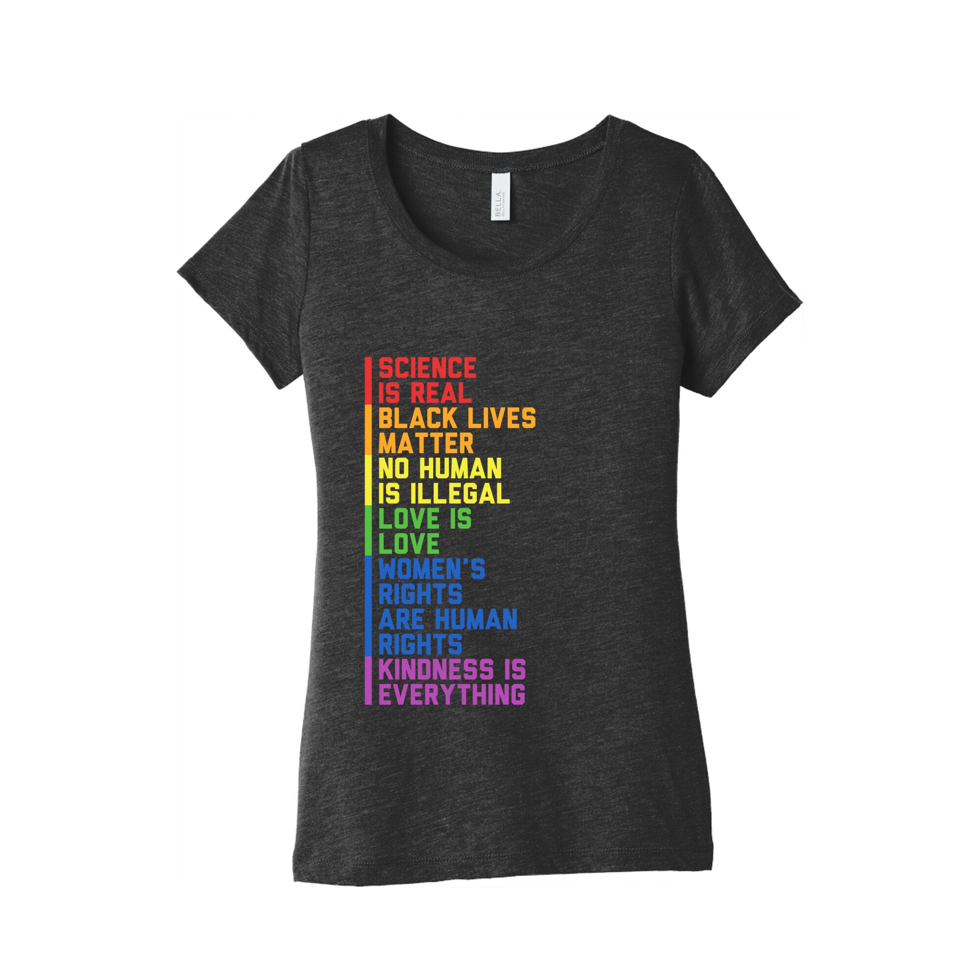 No Human Is Illegal Statement Womens Triblend Tee