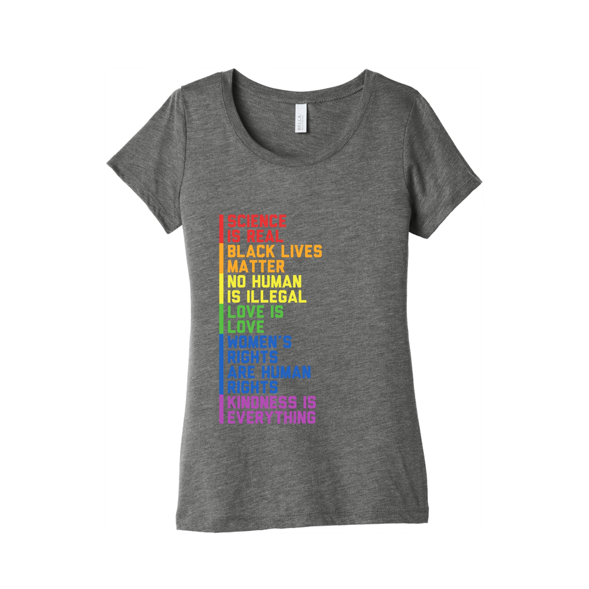 No Human Is Illegal Statement Womens Triblend Tee
