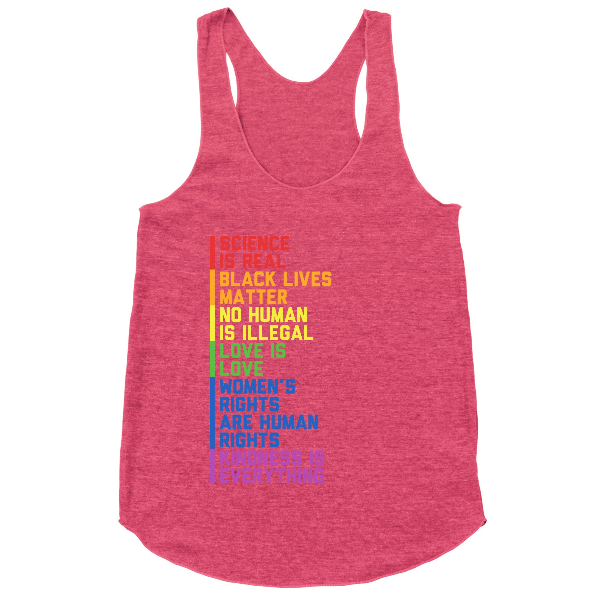 No Human Is Illegal Statement Racerback Tank