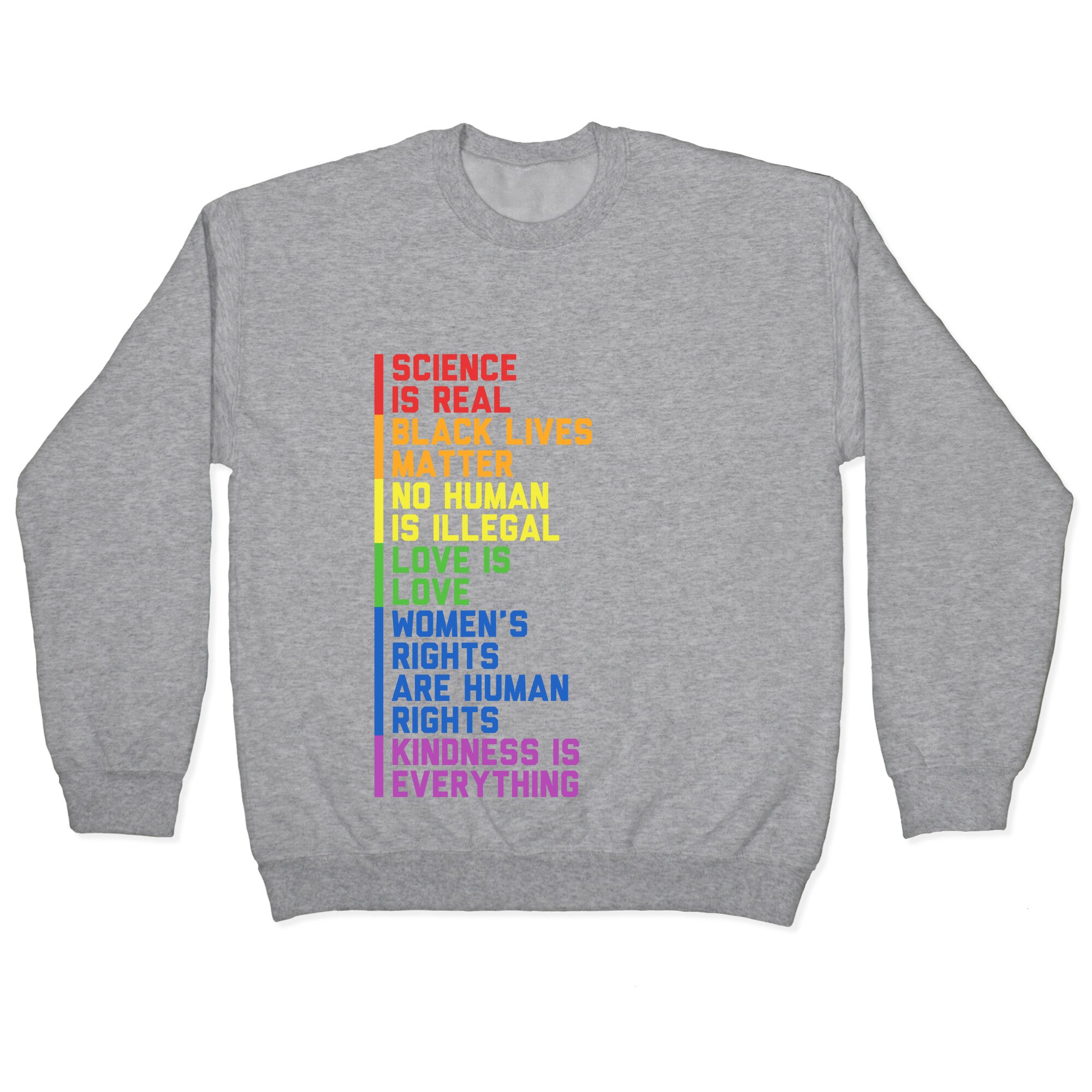 No Human Is Illegal Statement Crewneck Sweatshirt