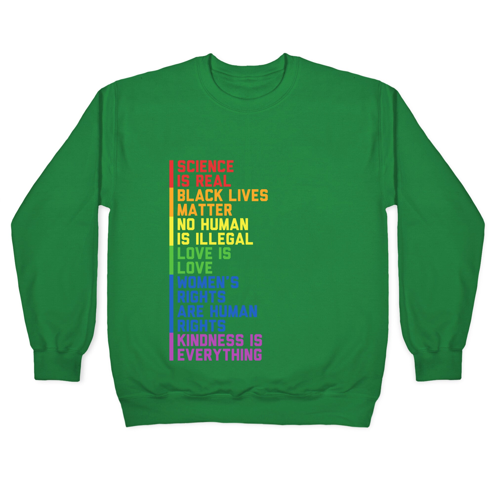 No Human Is Illegal Statement Crewneck Sweatshirt