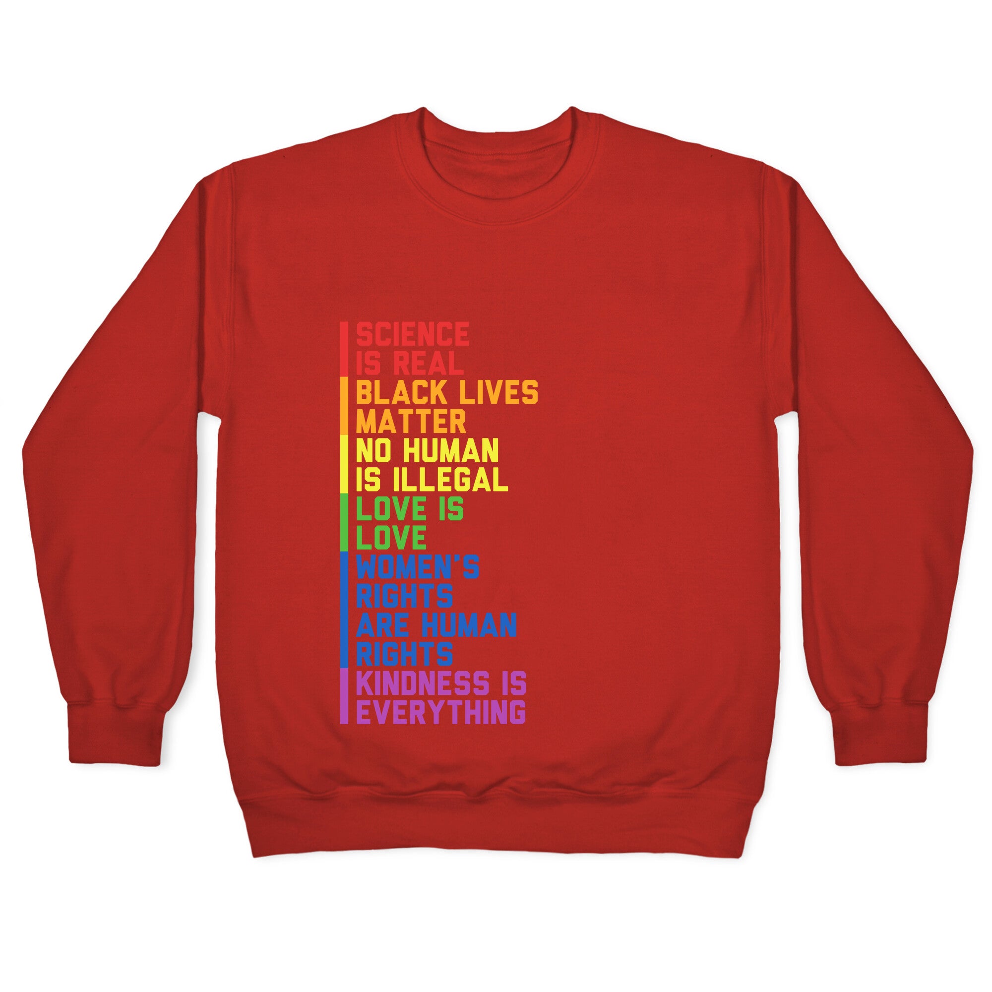 No Human Is Illegal Statement Crewneck Sweatshirt