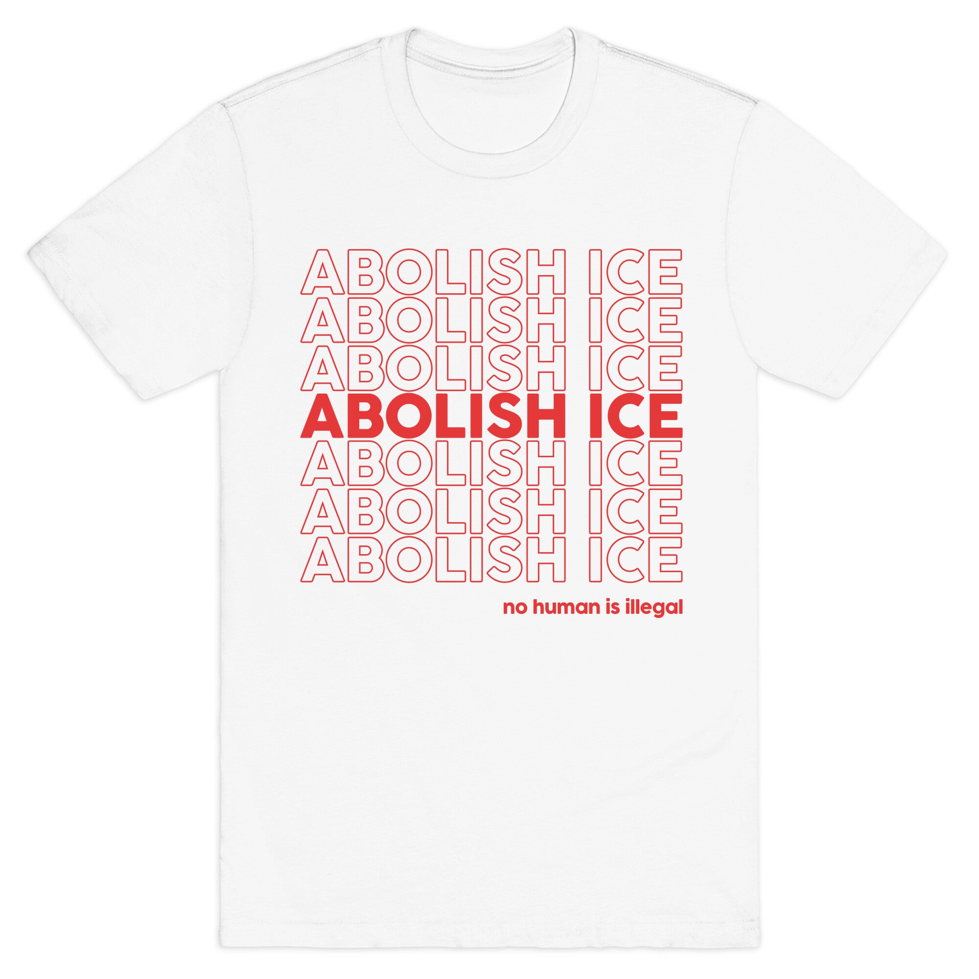 Abolish Ice Red T-Shirt