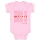 Abolish Ice Red Baby One-Piece