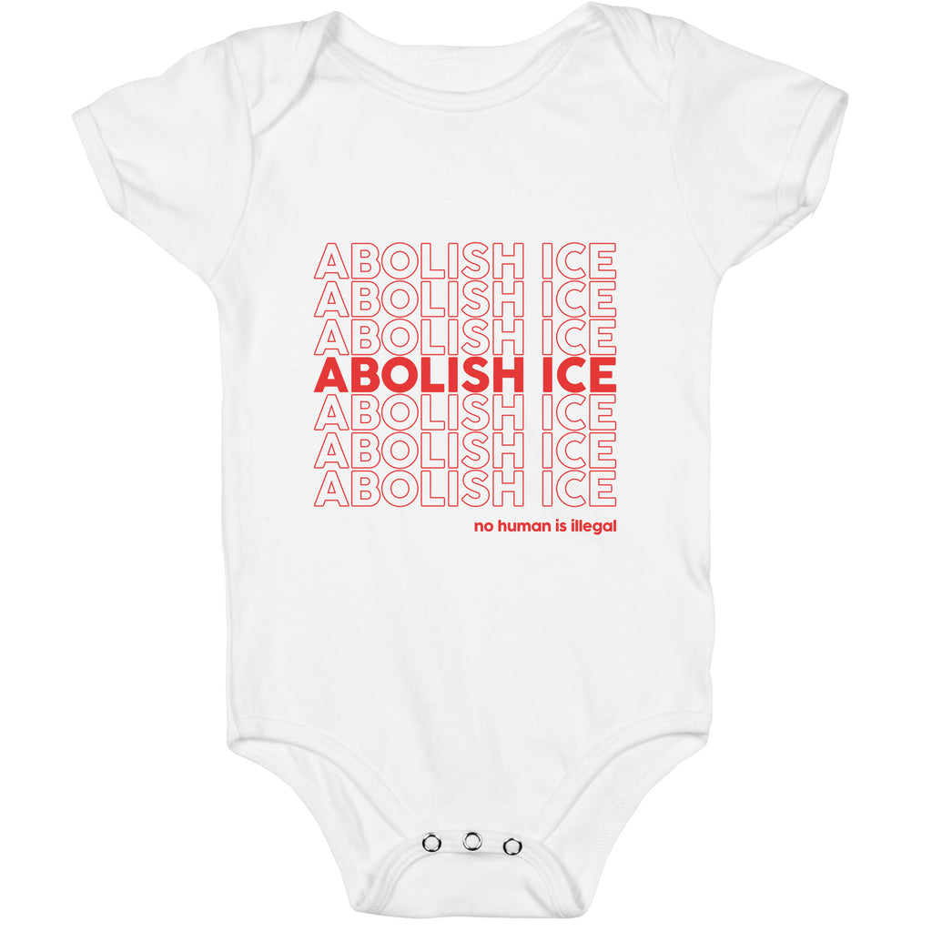 Abolish Ice Red Baby One-Piece
