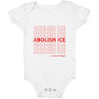 Abolish Ice Red Baby One-Piece