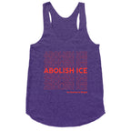 Abolish Ice Red Racerback Tank