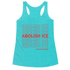 Abolish Ice Red Racerback Tank