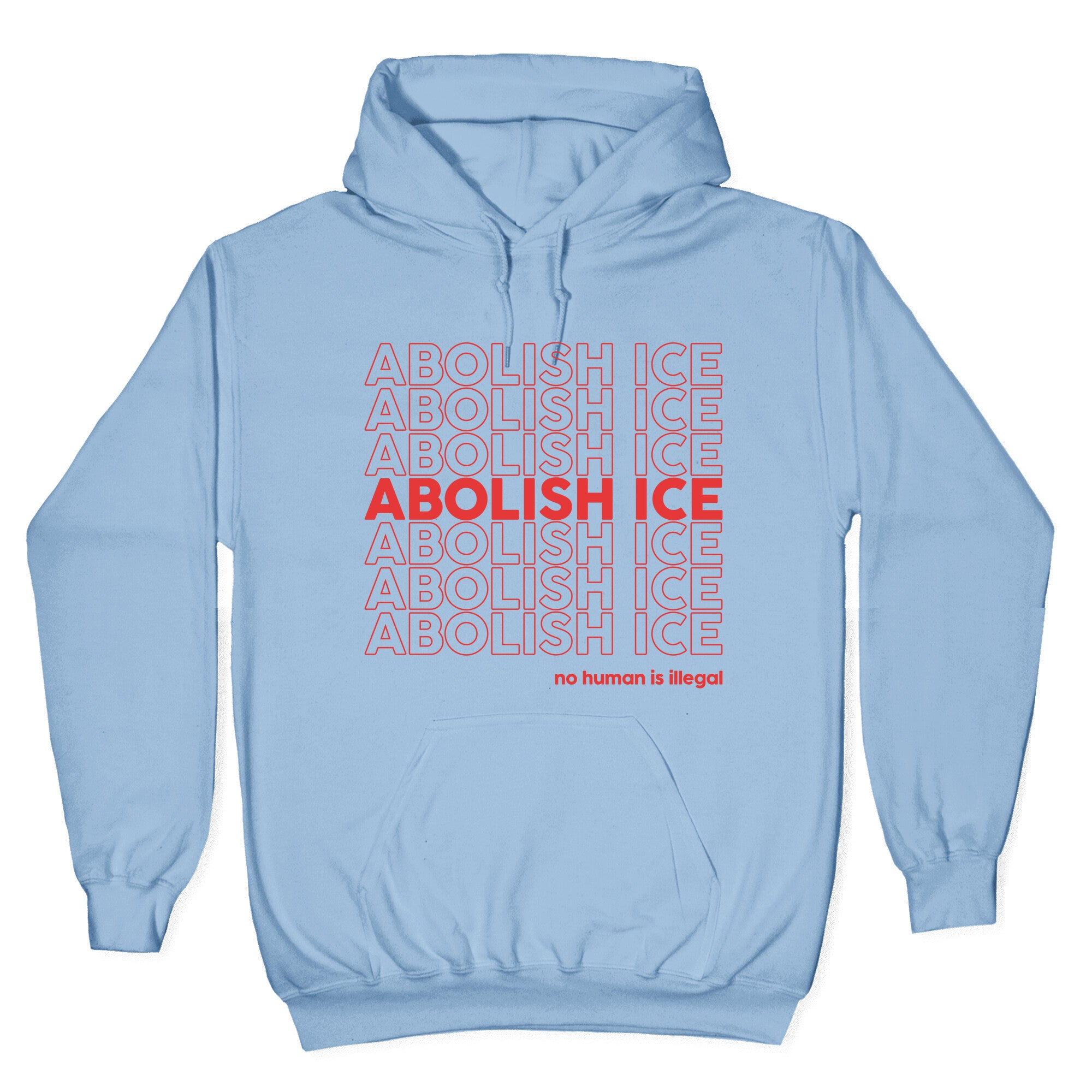 Abolish Ice Red Hoodie