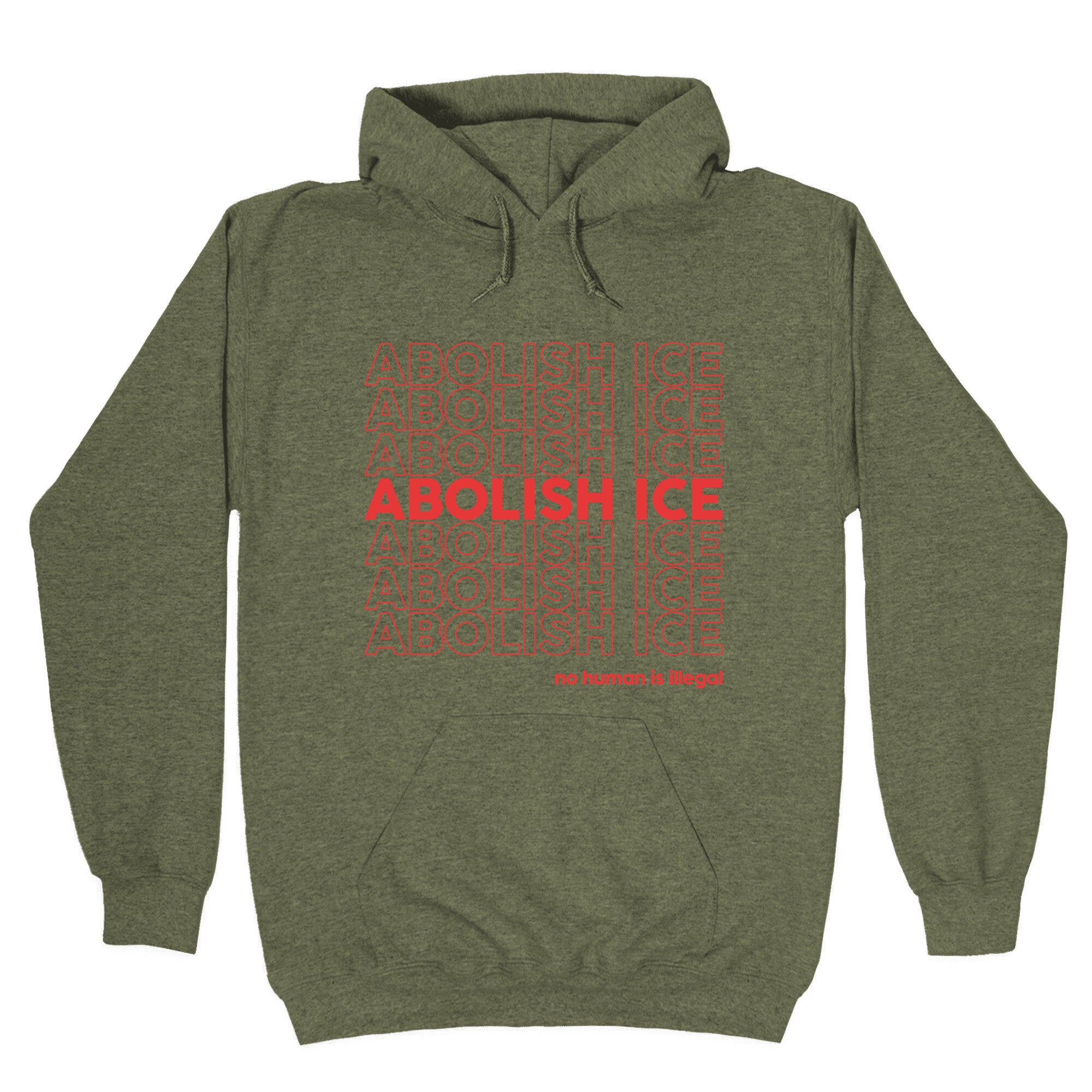 Abolish Ice Red Hoodie
