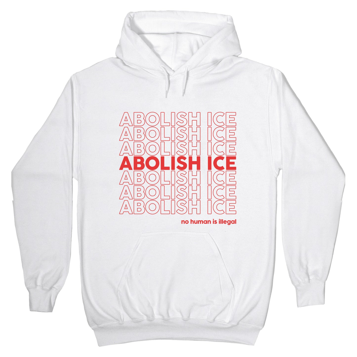 Abolish Ice Red Hoodie