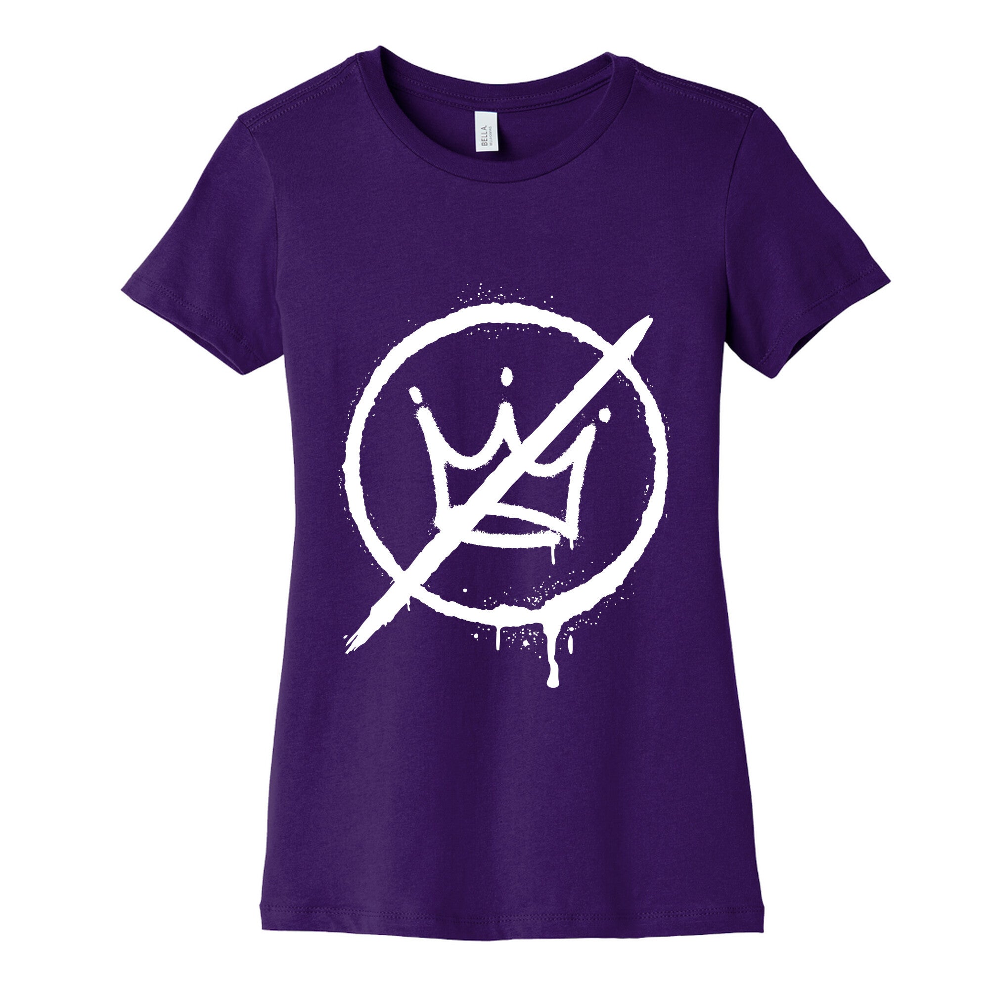No Kings Crown Anti Trump Womens Cotton Tee