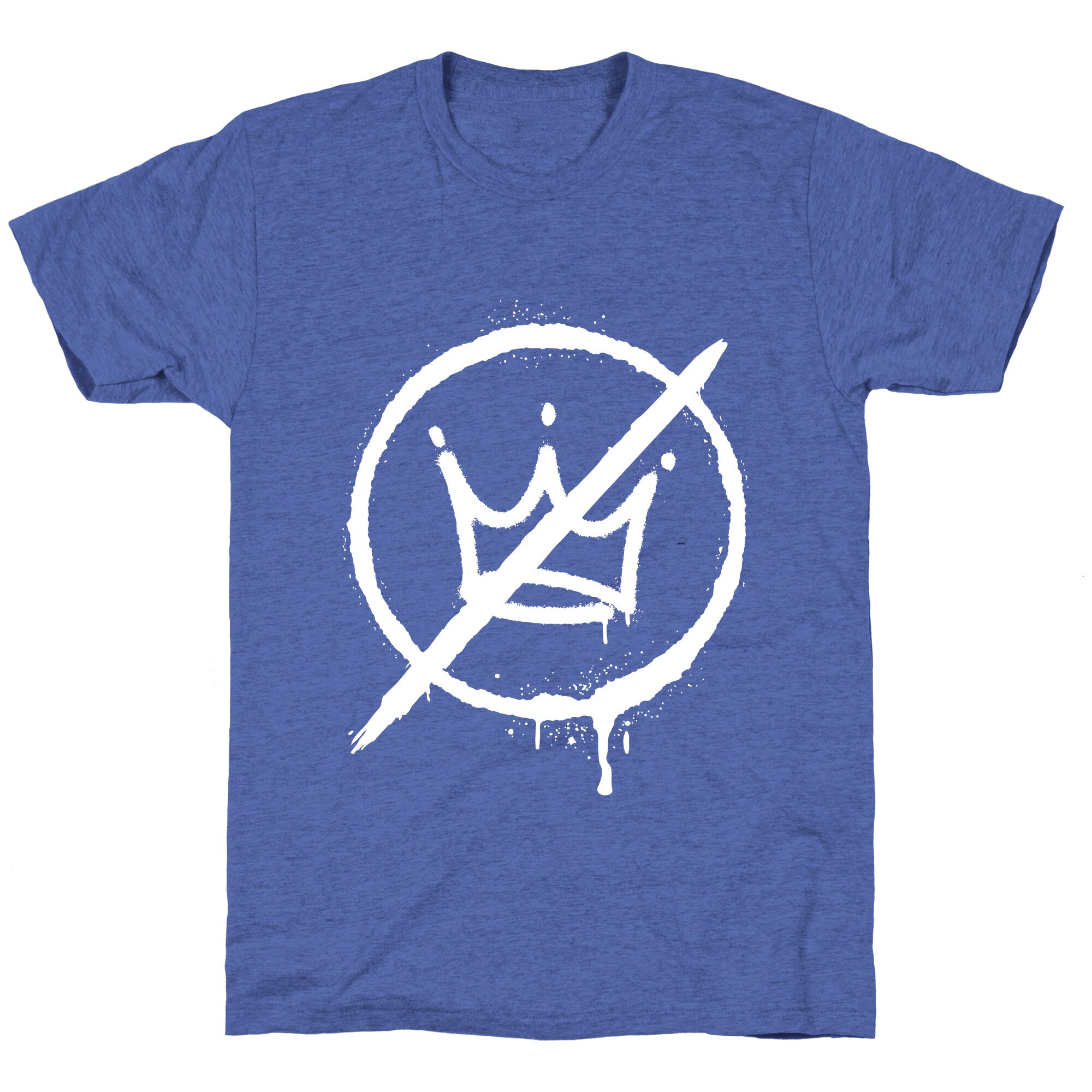 No Kings Crown Anti Trump Unisex Triblend Tee