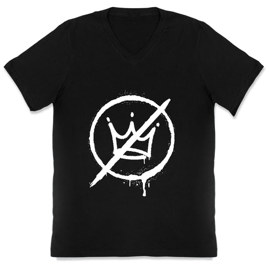 No Kings Crown Anti Trump V-Neck