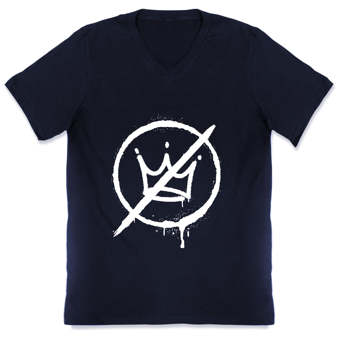 No Kings Crown Anti Trump V-Neck