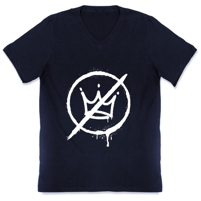 No Kings Crown Anti Trump V-Neck